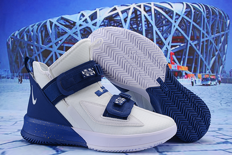Nike LeBron Soldier 13 White Blue Shoes